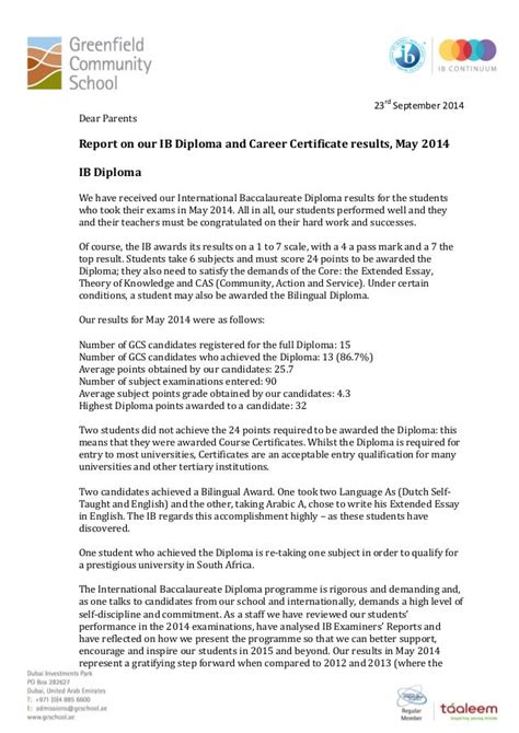 Results May 2014 .
